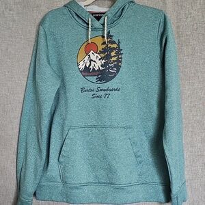 Burton Seafoam Green Graphic Crewneck Hoodie